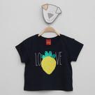 Blusa Cropped Infantil Kyly Bordado Reversível Menina Blusa Cropped Infantil Kyly Bordado Reversível Menina