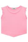 Blusa Cropped Infantil Regata em Canelado - Kukiê Blusa Cropped Infantil Regata em Canelado - Kukiê
