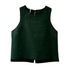 Blusa cropped linho puro del amo