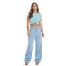 Blusa Cropped Malha Canelada Bright Girls Ref. B2925