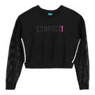 Blusa Cropped Manga Longa Malha Menina Hapier Marisol