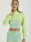 Blusa Cropped Manga Longa Sport Studio