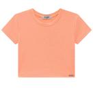 Blusa Cropped Menina Kukiê em Cotton na cor Laranja Blusa Cropped Menina Kukiê em Cotton na cor Laranja