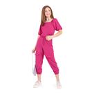 Blusa Cropped Menina Pink Soda em Malha Crepe - Rosa Blusa Cropped Menina Pink Soda em Malha Crepe - Rosa