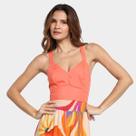 Blusa Cropped Mercatto Amarração Costas Feminina