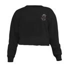 Blusa Cropped Moletom Pirata Gato Feminino Personalizado com Cintura Descosturada