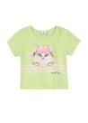 Blusa cropped neon infantil menina de gatinho Brandili Verde Blusa cropped neon infantil menina de gatinho Brandili Verde