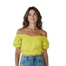 Blusa Cropped Ombro a Ombro Air Flow