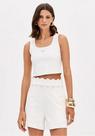 Blusa Cropped Sem Mangas Decote U 502BL009047 Lança Perfume Blusa Cropped Sem Mangas Decote U 502BL009047 Lança Perfume