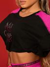 Blusa cropped strass multicolors maria gueixa