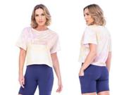 Blusa Cropped Tie Dye - Leizze
