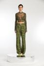 Blusa cropped tule estampada verde oliva all is love Blusa cropped tule estampada verde oliva all is love