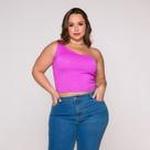 Blusa Cropped Um Ombro Só
