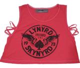 Blusa cropped vitality jeans. vermelha