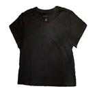 Blusa croppede mc basic+, em malha algodão, ref r047 preto gg