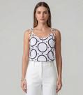 Blusa De Alça De Laço Infinita Cor Branco