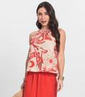 Blusa de Alça Feminina em Meia Malha Endless Laranja Blusa de Alça Feminina em Meia Malha Endless Laranja