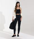 Blusa De Alça Feminina Em Ribana Maxi Veev Preto