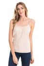 Blusa de Alcinha com Regular em Tecido Plissado