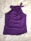 Blusa de alfaiataria de amarrar a gola
