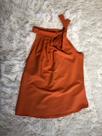 Blusa de alfaiataria de amarrar a gola