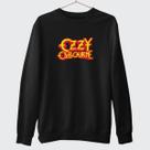 Blusa De Algodão Moletom Gola Redonda Banda Ozzy Ozbourne