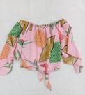 Blusa de amarrar rosa