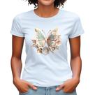 Blusa De Borboleta Feminina Tshirt Blusa Evangélica Moda Fé