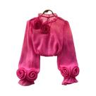 Blusa De Chiffon Com Babados Para O Verão, Manga Lanterninha, Casual E Elegante, Tops Y2K Para