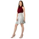 Blusa de Crepe com Gola Romântica Laço - Cor Marsala - Tamanho M
