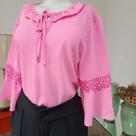 Blusa de crepe.