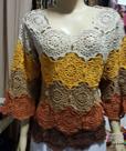 Blusa de croche