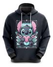 Blusa De De Frio Moletom Stitch Coração