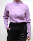 Blusa de fio na cor lilás