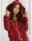 Blusa de frio basica com zíper e capuz moletom liso de algodão unissex