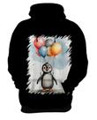 Blusa de Frio Bebê Pinguim com Balões Crianças 17
