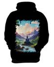 Blusa de Frio Buda Anime Desenho Budismo Buda 1 Blusa de Frio Buda Anime Desenho Budismo Buda 1