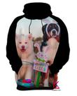 Blusa de Frio Cachorro Fantasiado de Coelho Páscoa 1