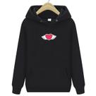 Blusa de Frio Coração Asa Fofo Emoji Casaco Peluciado Moletom