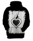 Blusa de Frio Coração Flamejante Minimalista 1