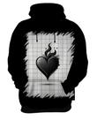 Blusa de Frio Coração Flamejante Minimalista 2