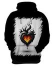 Blusa de Frio Coração Flamejante Minimalista 3