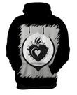 Blusa de Frio Coração Flamejante Minimalista 4