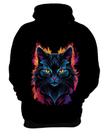 Blusa de Frio de Gatinho Colorido Neon Vetor 13 Blusa de Frio de Gatinho Colorido Neon Vetor 13