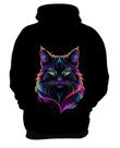 Blusa de Frio de Gatinho Colorido Neon Vetor 4 Blusa de Frio de Gatinho Colorido Neon Vetor 4