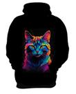 Blusa de Frio de Gatinho Colorido Neon Vetor 5 Blusa de Frio de Gatinho Colorido Neon Vetor 5
