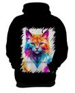 Blusa de Frio de Gatinho Colorido Neon Vetor 8 Blusa de Frio de Gatinho Colorido Neon Vetor 8