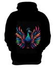 Blusa de Frio de Pavão Colorido Neon Vetor 10 Blusa de Frio de Pavão Colorido Neon Vetor 10