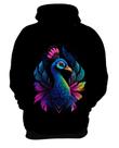 Blusa de Frio de Pavão Colorido Neon Vetor 13 Blusa de Frio de Pavão Colorido Neon Vetor 13
