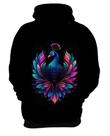 Blusa de Frio de Pavão Colorido Neon Vetor 9 Blusa de Frio de Pavão Colorido Neon Vetor 9